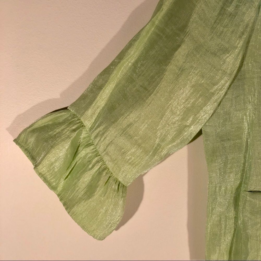 Spring Green Cropped Jacket Med. 8/10 Ruby Rd. - Picture 4 of 6